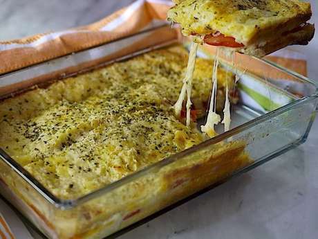 Receita de Sanduíche de forno para Lanche 