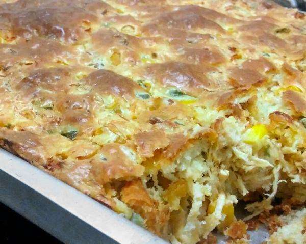 Receita de Torta de frango de liquidificador Fácil