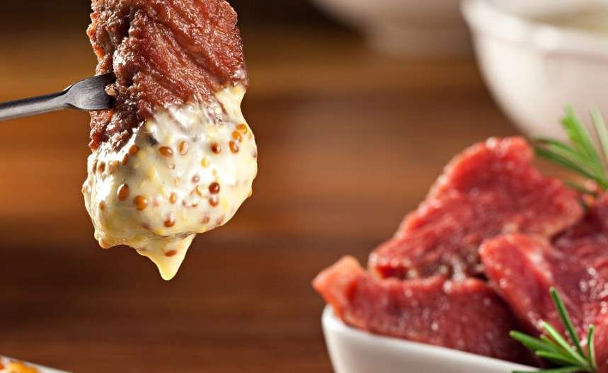Receita de Fondue de Carne Vermelha