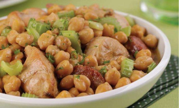 Receita de Frango com Grão de Bico, Gengibre e Batata Doce
