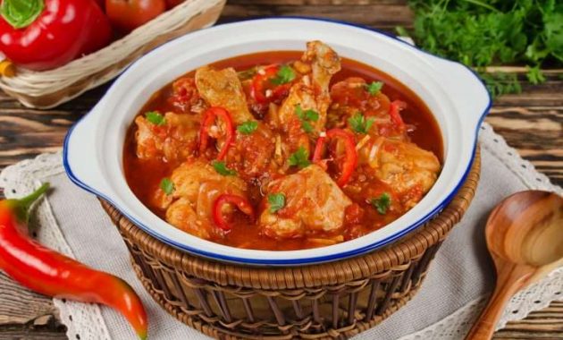 Receita de Frango ensopado ao vinho