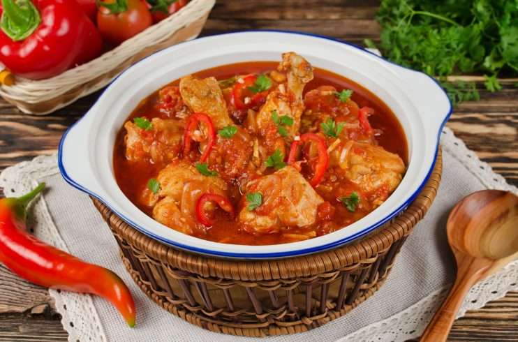 Receita de Frango ensopado ao vinho