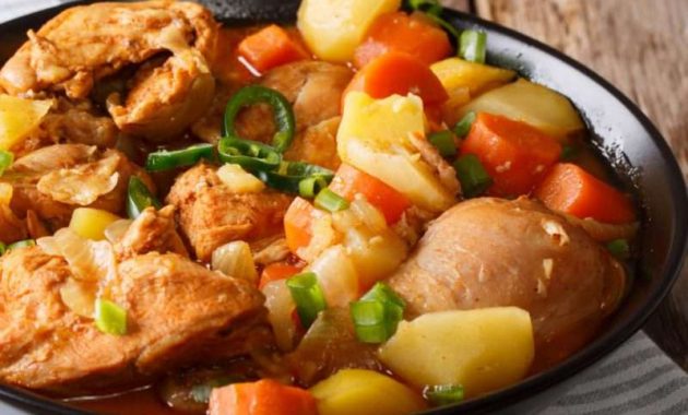 Receita de Frango ensopado com legumes