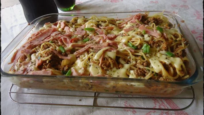 Receita de Macarronada de carne moída