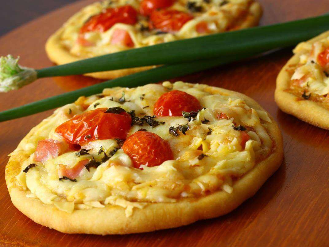 Receita de Minipizza de calabresa