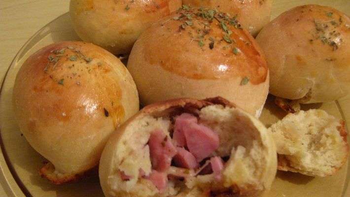 Receita de Pão de cebola Recheado