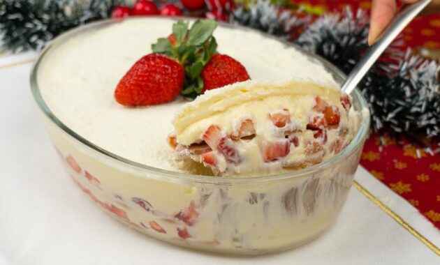 Receita de Pavê de Leite ninho Tudo Gostoso simples e rápido