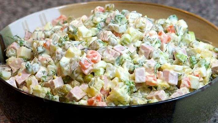 Receita de Salada de maionese tradicional