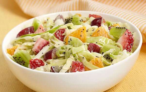 Receita de Salada de repolho com manga