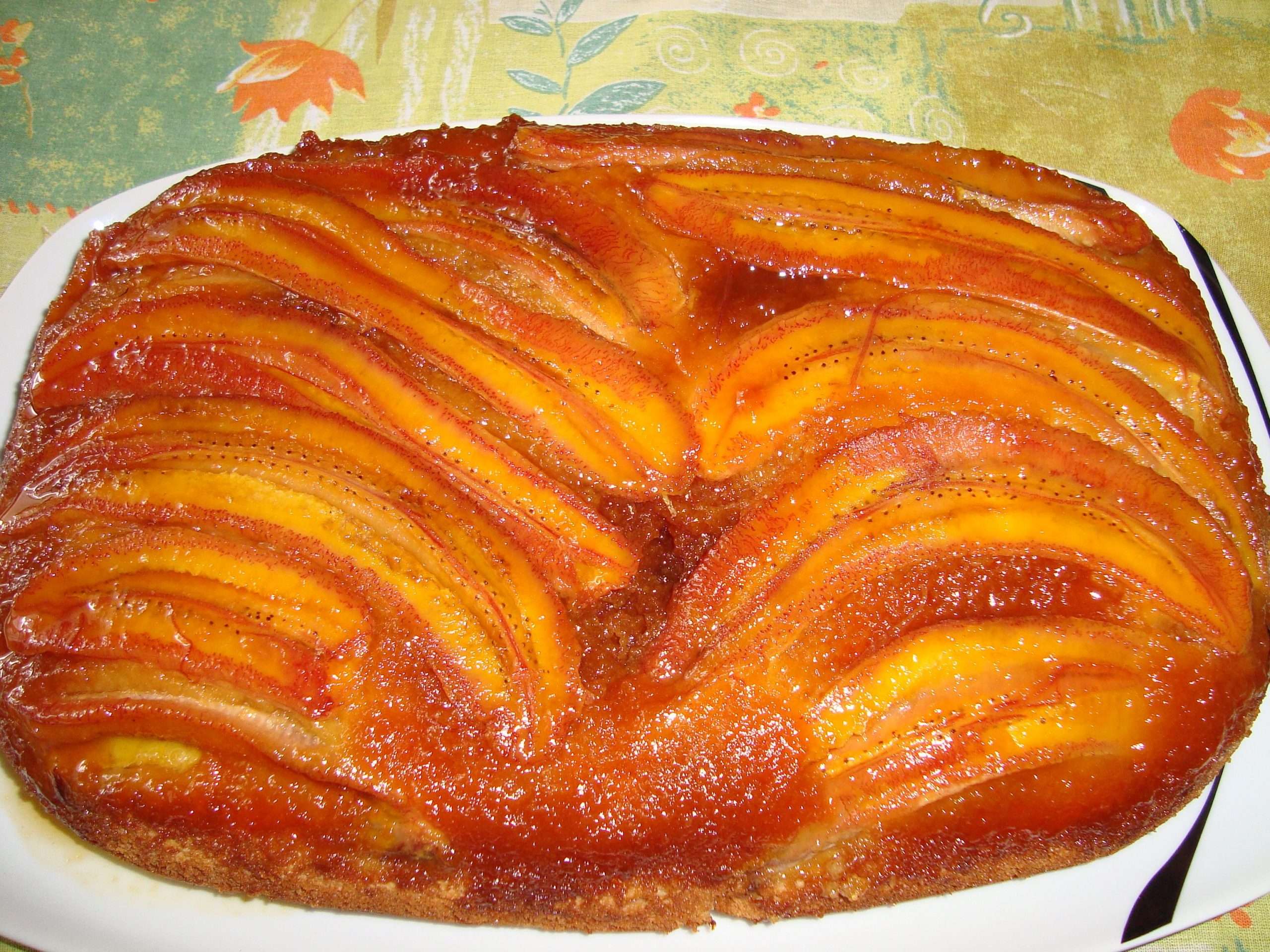 Receita de Torta de banana caramelada fácil