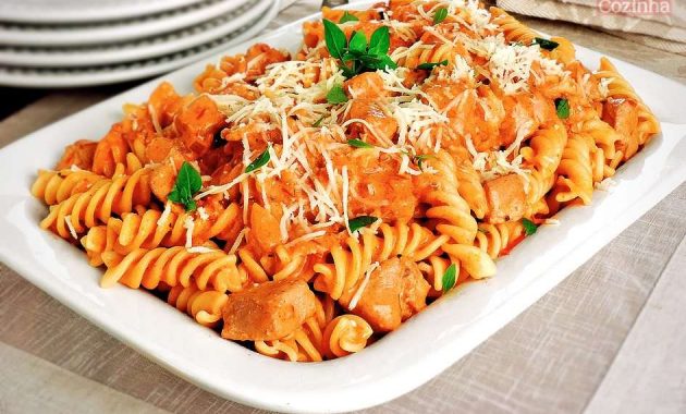 Receita de macarrão na pressão com frango