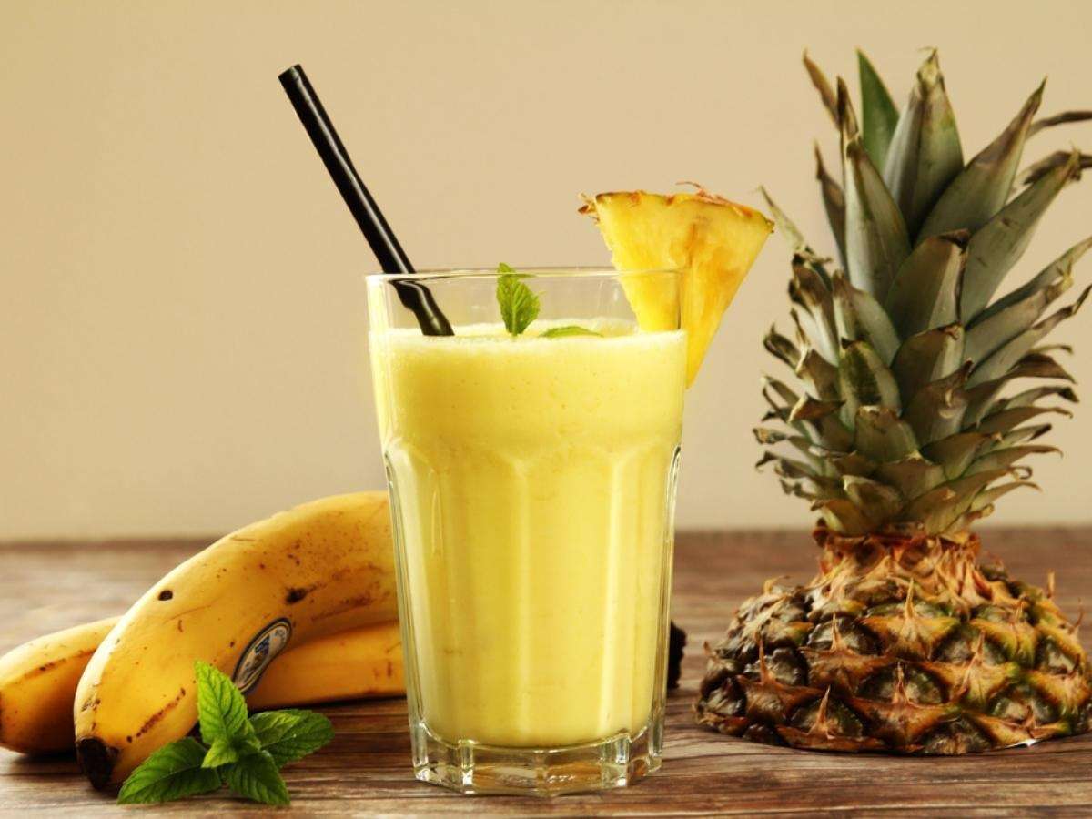 Receita de suco de abacaxi com morango e banana