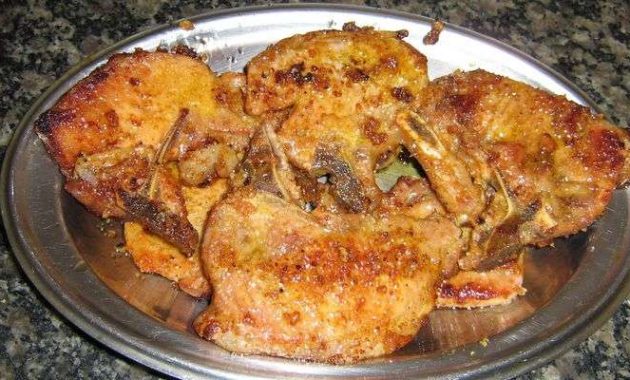 Receita de Bisteca de porco ao forno