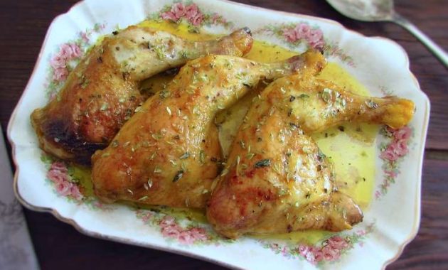Receita de Coxas de frango no forno com mostarda