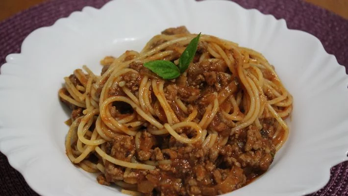 Receita de Espaguete à bolonhesa