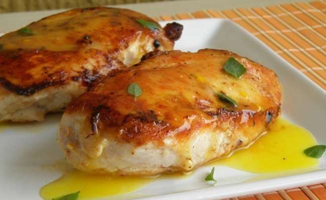 Receita de Frango ao molho de laranja