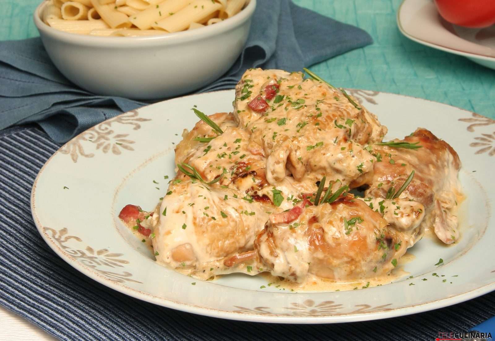 Receita de Frango com natas
