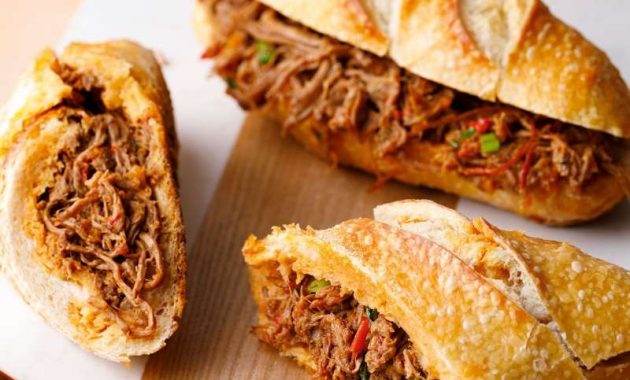 Receita de sanduíche de carne louca