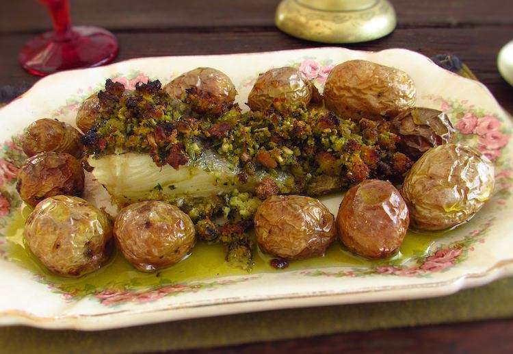 Receita de Bacalhau com broa de milho