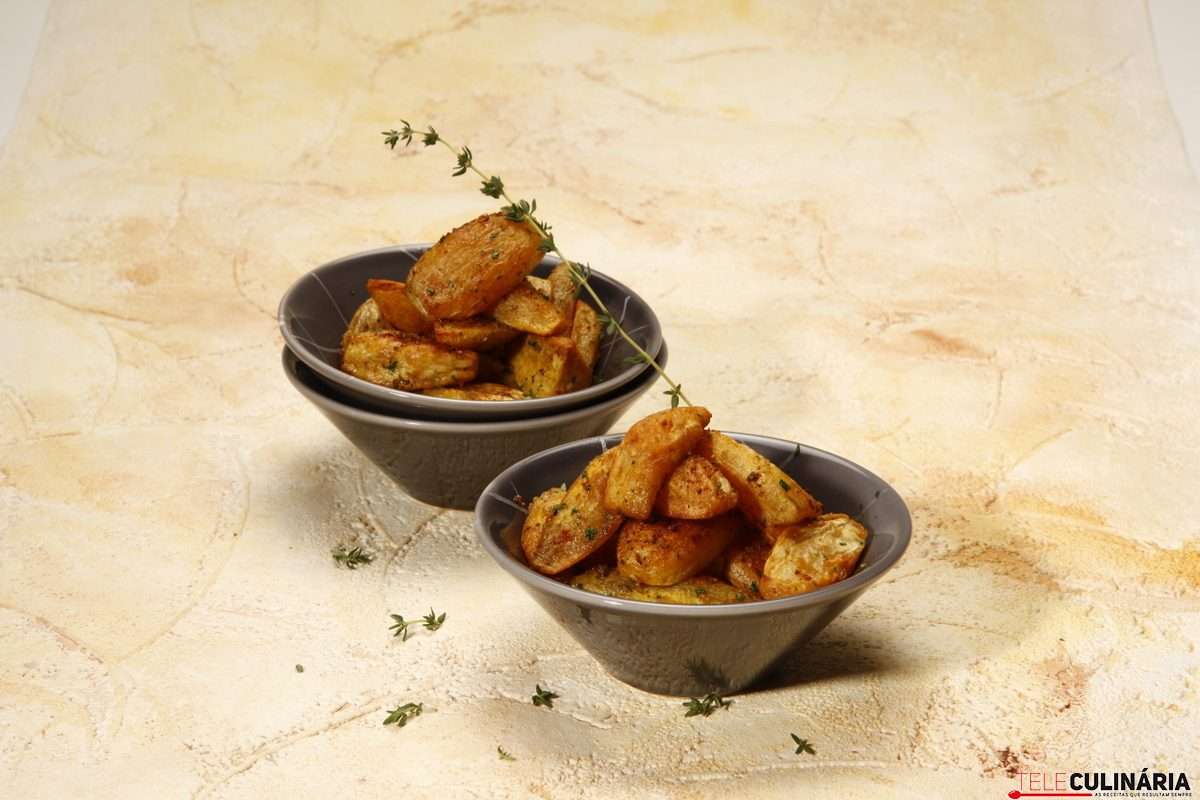 Receita de Batata-doce assada com paprica