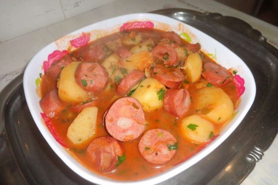 Receita de Calabresa acebolada