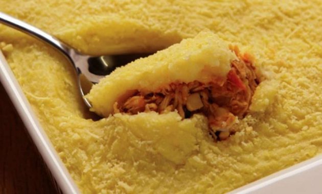 Receita de Escondidinho com batata doce e carne