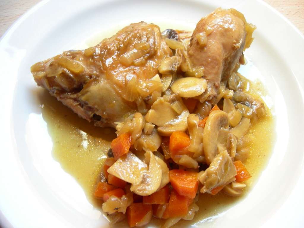 Receita de Frango no forno com batata e cebola