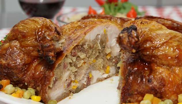 Receita de Frango recheado Fácil