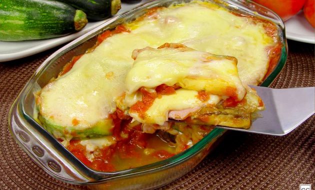 Receita de Lasanha de berinjela e abobrinha