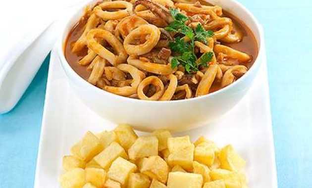 Receita de Lulas guisadas