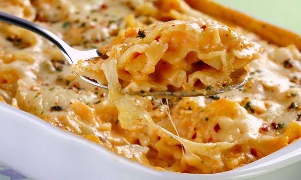 Receita de Macarrão cremoso ao forno