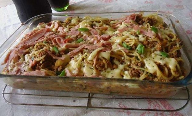 Receita de Macarronada de carne moída
