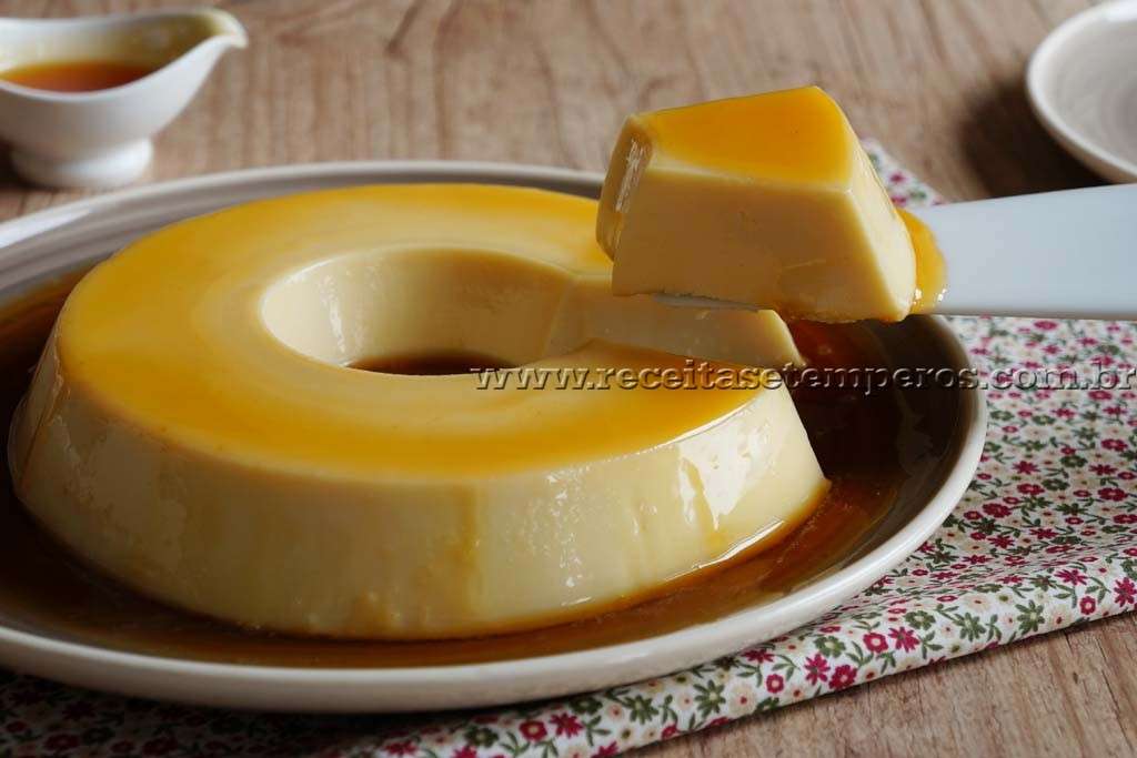 Receita de Pudim de leite Sem forno 