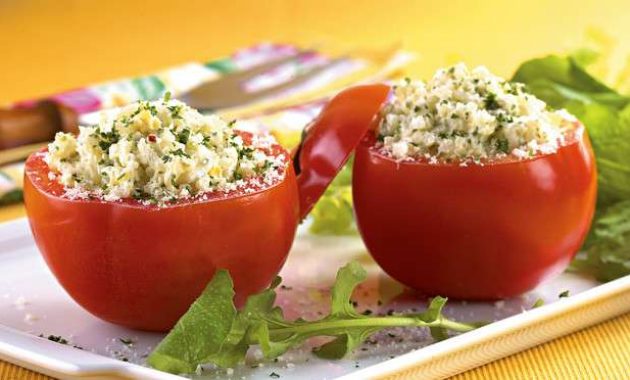 Receita de Salada de tomate recheado