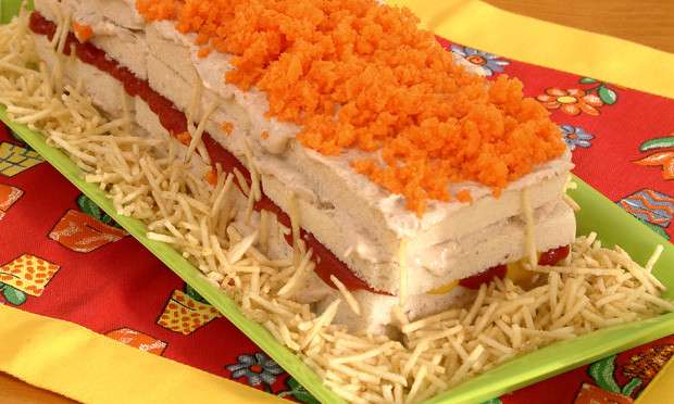 Receita de Sanduíche colorido Fácil