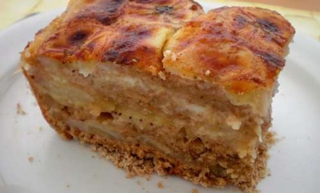 Receita de Torta de banana bem cremosa