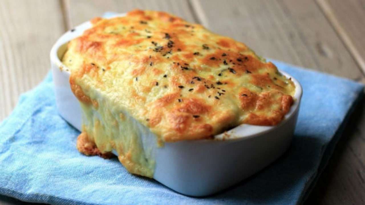 Receita de Escondidinho de carne seca Low Carb