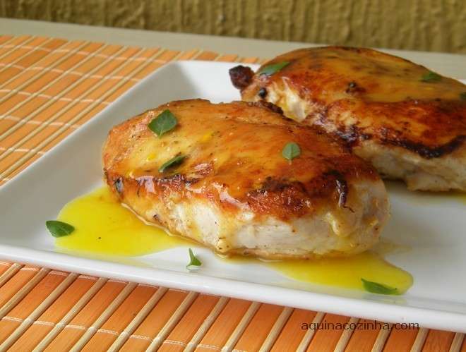 Receita de Filé de Frango com Molho de Laranja