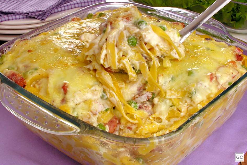 Receita de Macarrão ao creme de leite e queijo