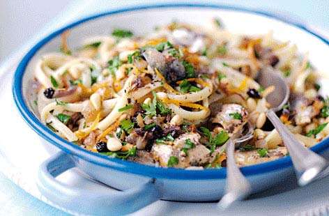 Receita de Macarrão de sardinha