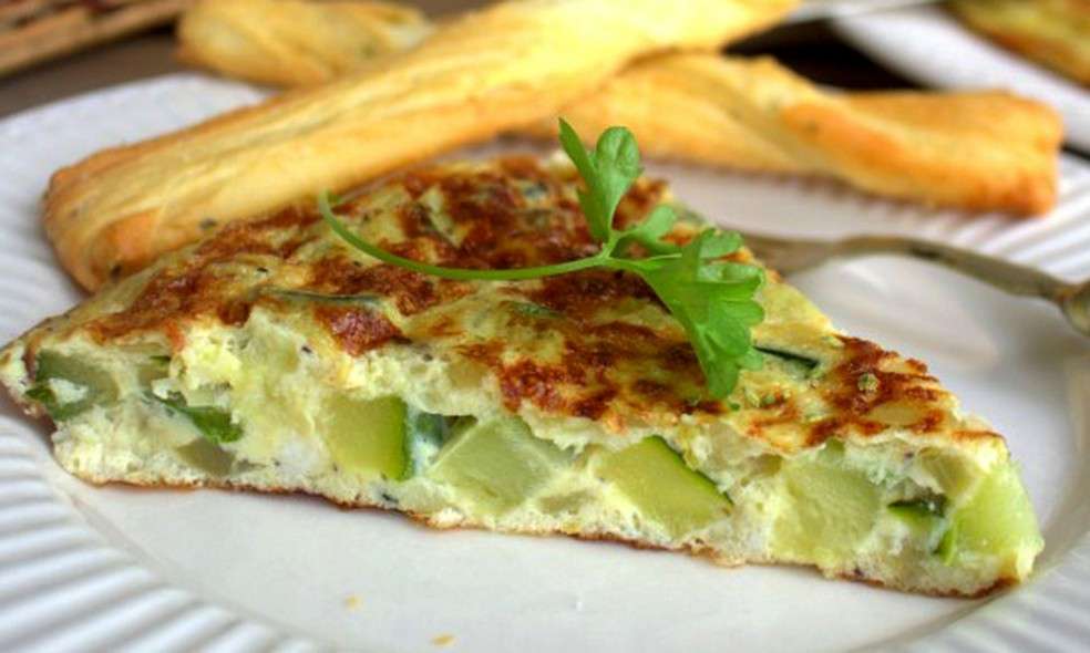 Receita de Omelete de abobrinha no Forno
