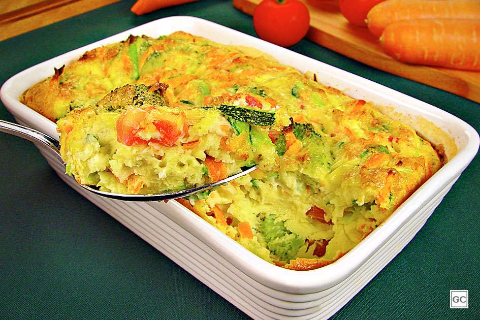 Receita de Omelete de forno com legumes