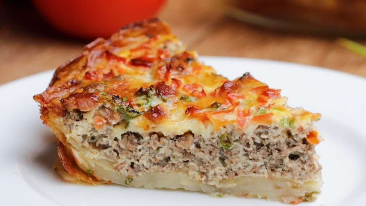 Receita de Torta de carne moída com crosta de batata