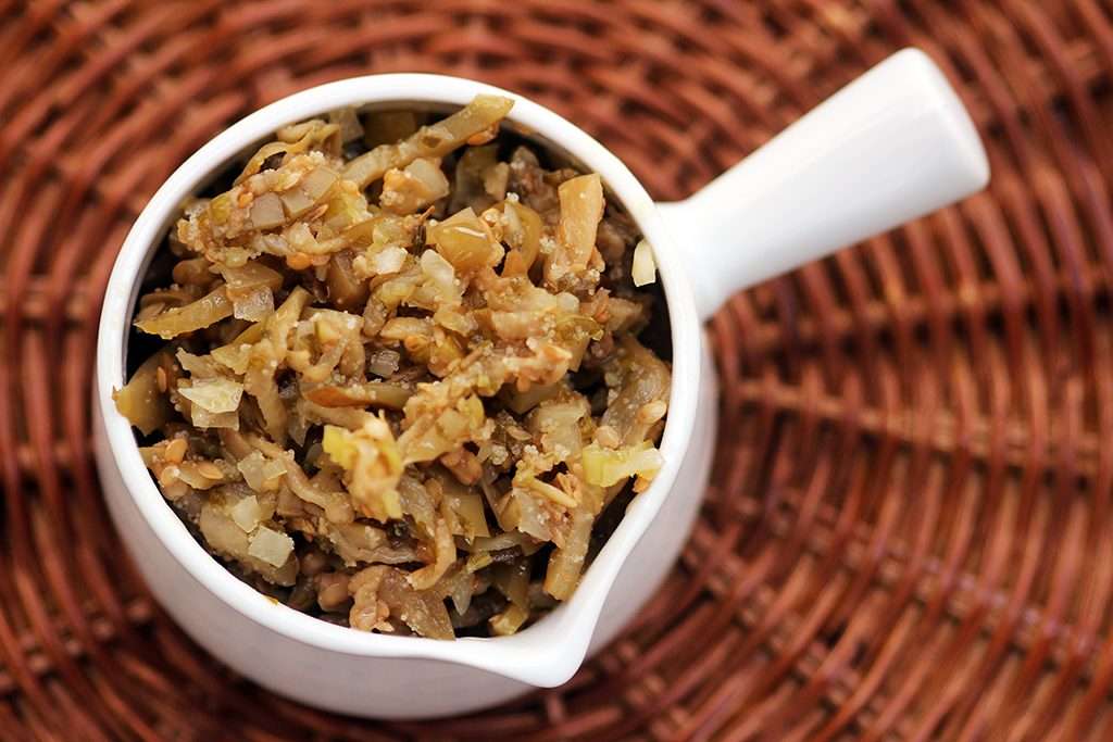 Receita Italiana de Antepasto de berinjela