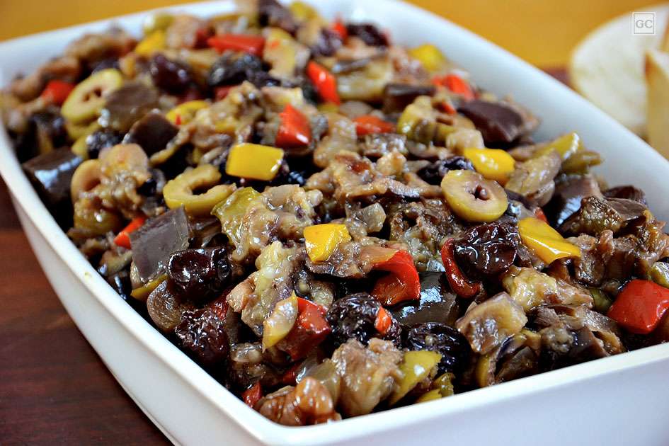 Receita de Antepasto de berinjela na panela