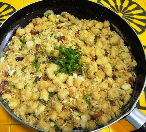 Receita de Farofa de Banana sem glúten