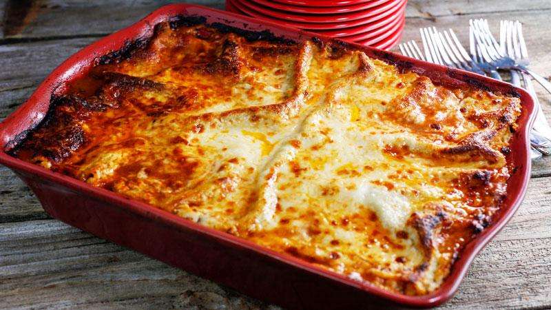 Receita de Lasanha Bolonhesa com crosta Crocante