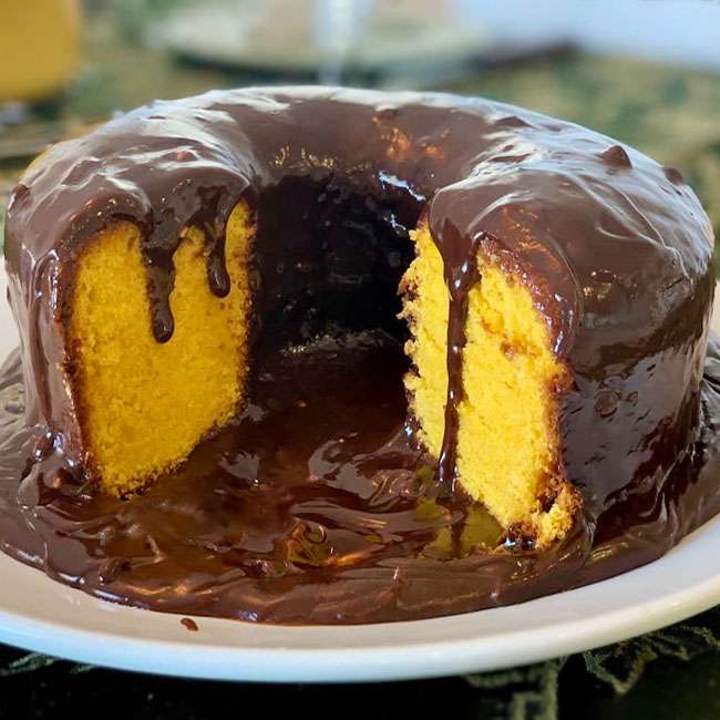 Receita de Bolo de Cenoura com Chocolate