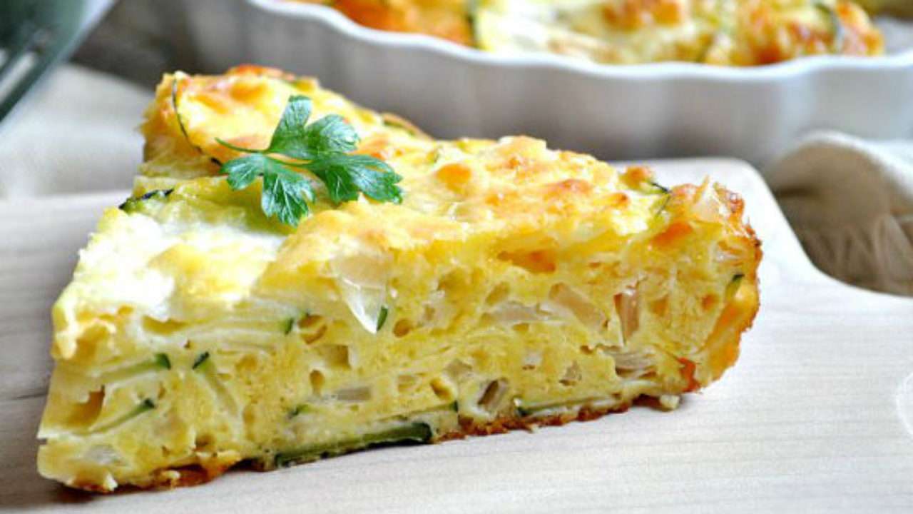 Receita de Torta de Abobrinha com Bacon