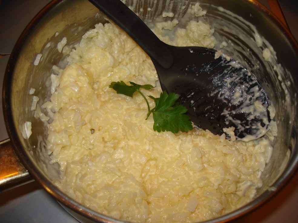 Receita de Arroz à Piamontese Rápido